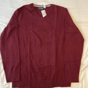 Kid’s XXL (16) Burgundy Vneck Sweater